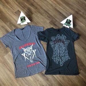 Two Obey T-shirts